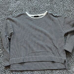 massimo dutti sweater sweatshirt navy and beige stripped NEW